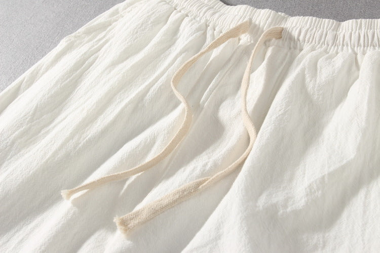 “Chloé™ | Elegant Linen Ensemble”
