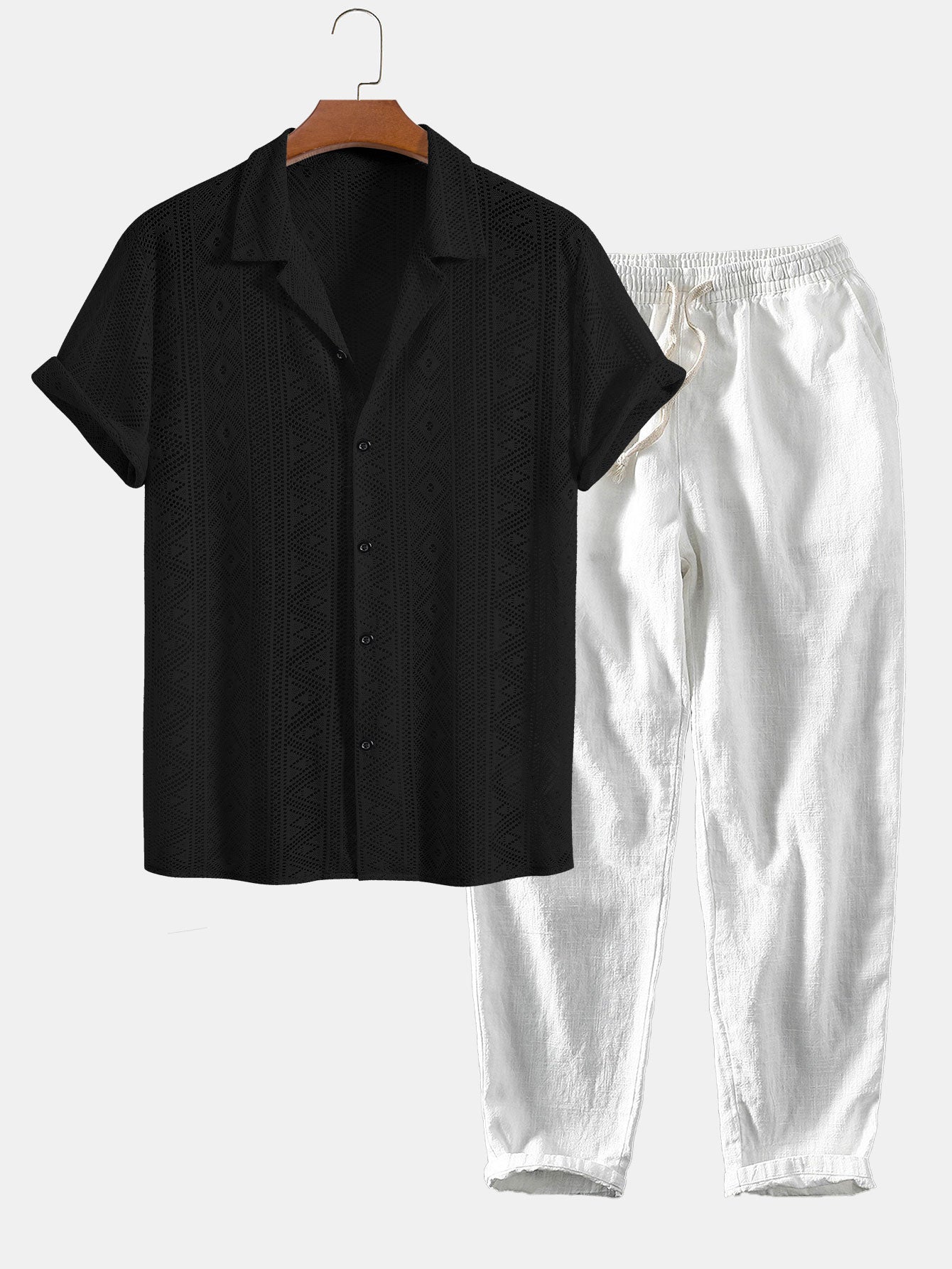 “Chloé™ | Elegant Short Sleeve Set”