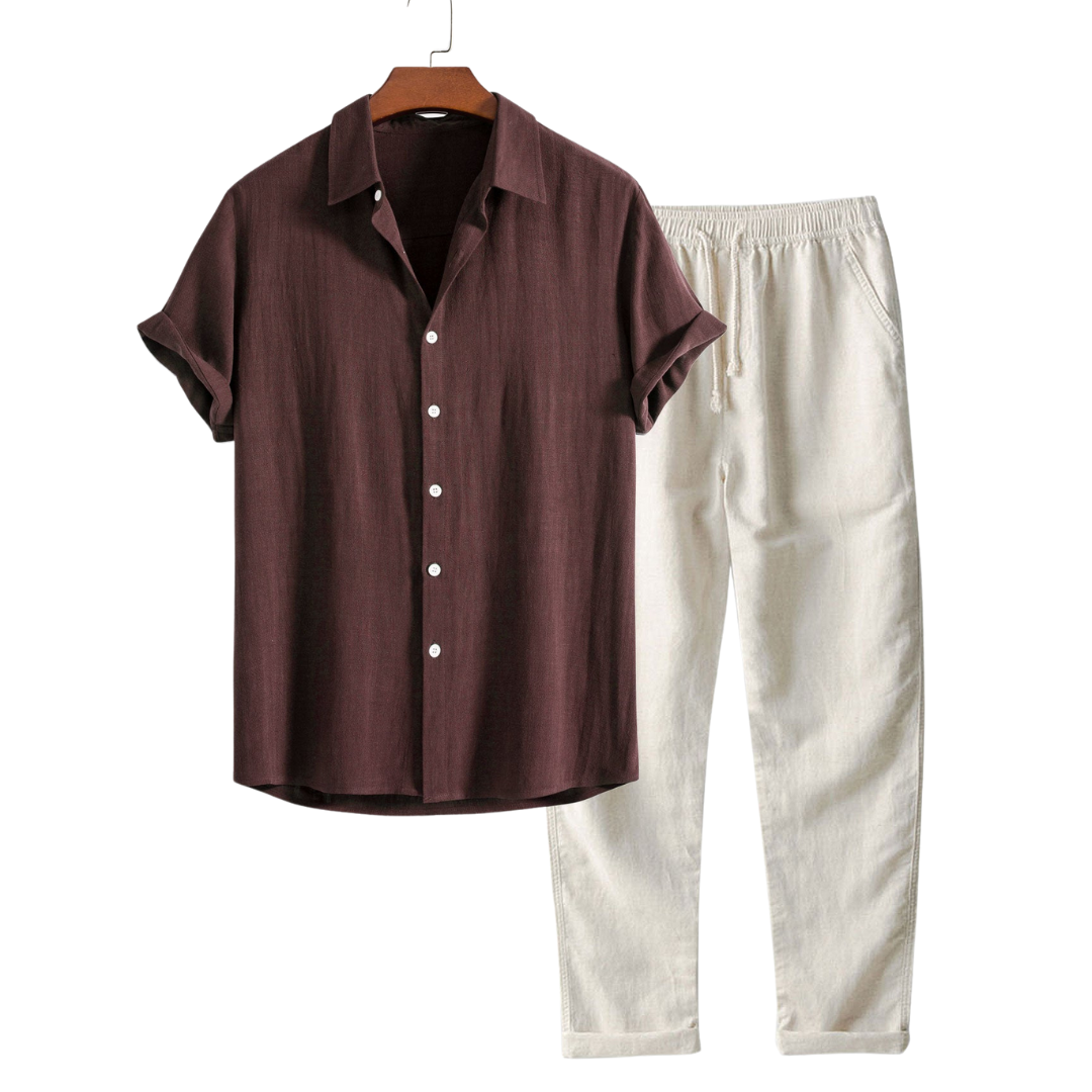AURÉLIE | Chic Short-Sleeve Ensemble