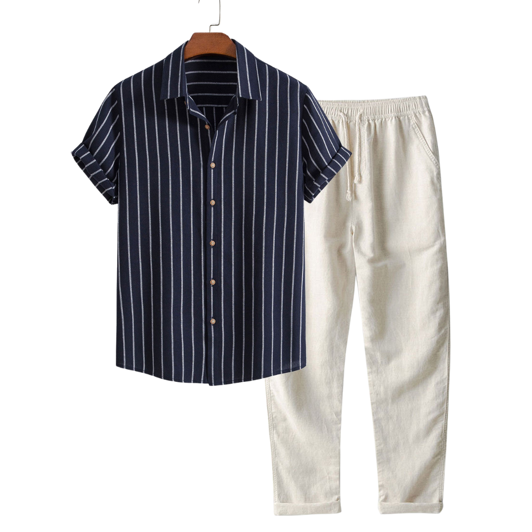 “ISABELLE | Elegant Short-Sleeve Ensemble”