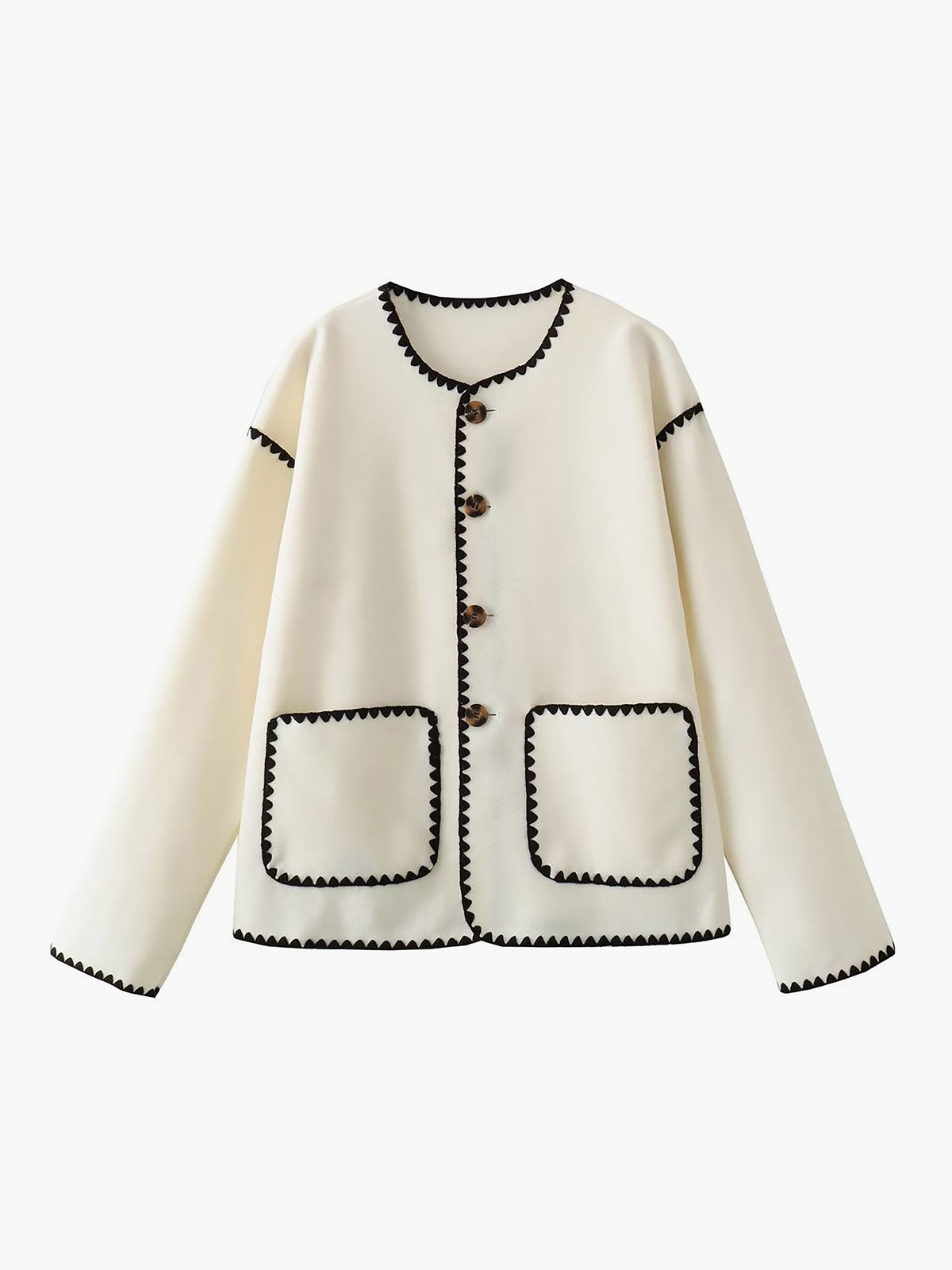 CHLOÉ | Elegant Contrast Jacket