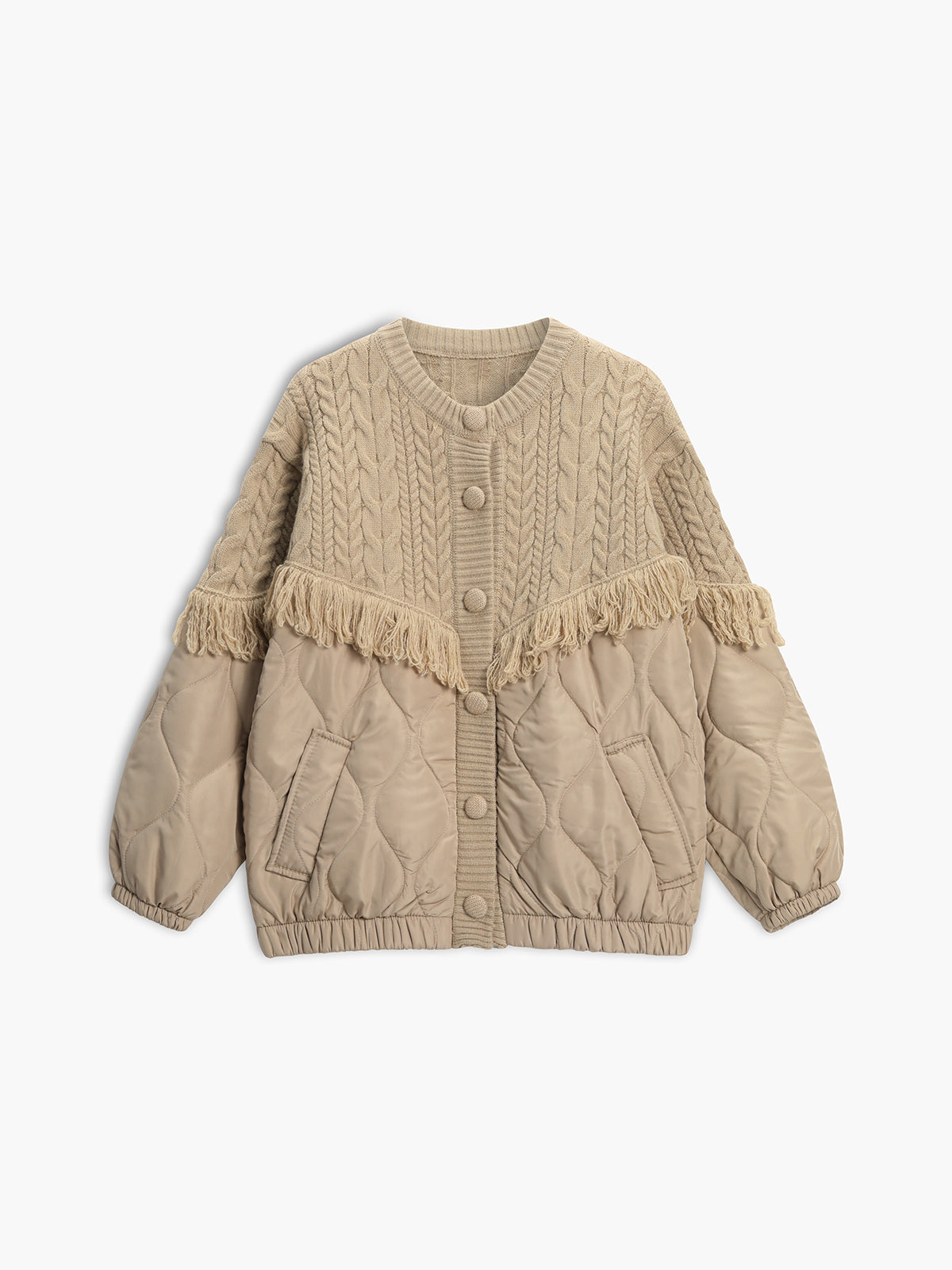 CHLOÉ™ | Elegant Quilted Knit Jacket