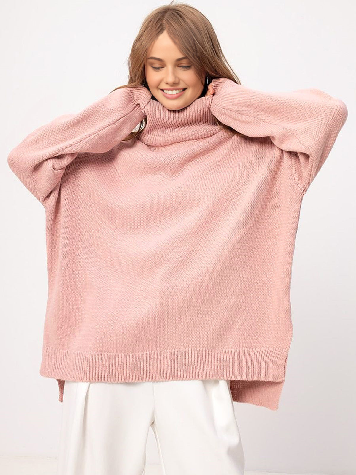 “Chloé™ | Oversized Split Sweater”
