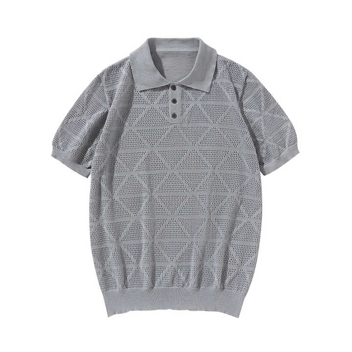 “Chloé™ | Elegant Knit Polo”
