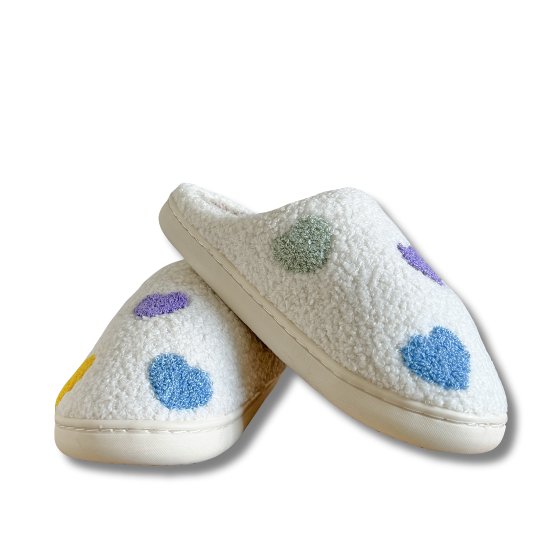 Chloé™ | Cozy Heart-Patterned Lounge Slippers