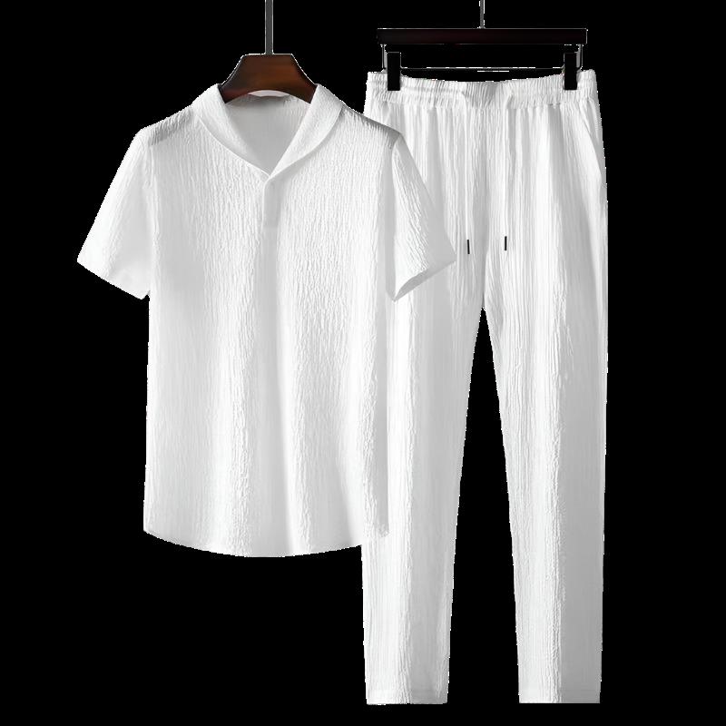 ALEXANDRA | Elegant Cotton Polo & Trousers Set